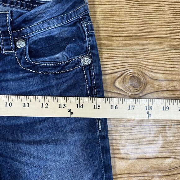 Miss Me Jeans Skinny Ankle Rhinestone Beaded Pockets Size 26 JE8111AK2 - Picture 6 of 16